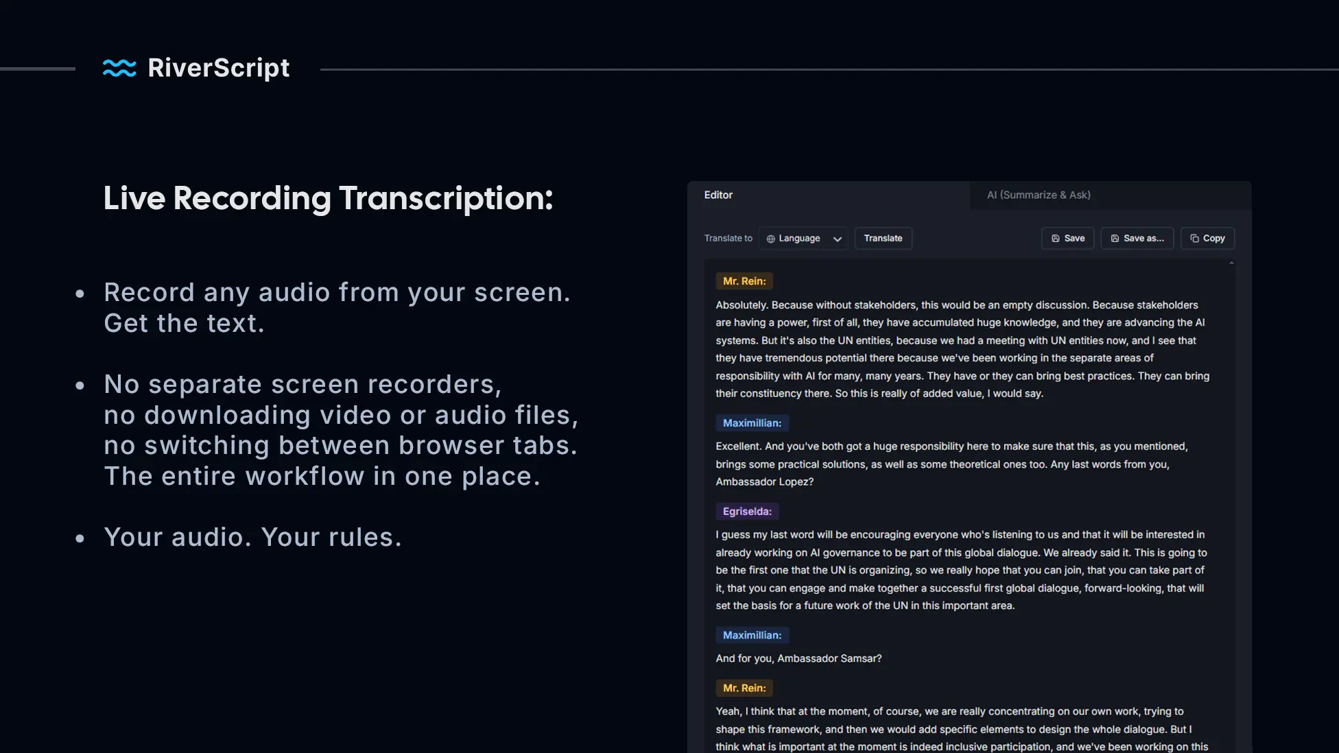 Screenshot 3 of RiverScript