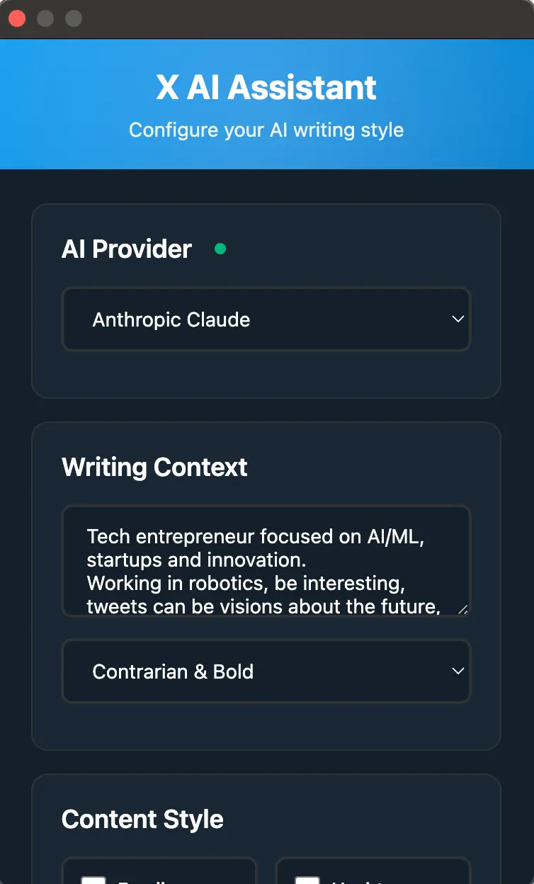 Screenshot 2 of X AI Assistant