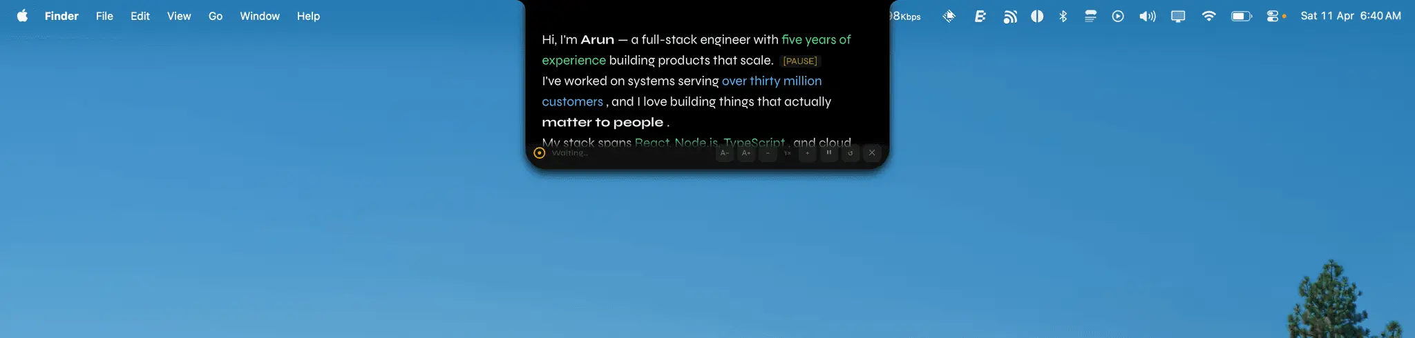 Screenshot 2 of OpenTeleprompter V3