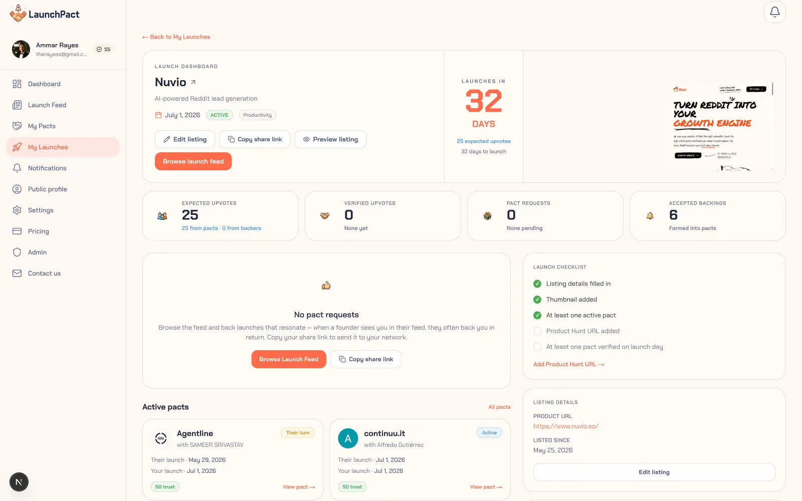 Screenshot 6 of LaunchPact