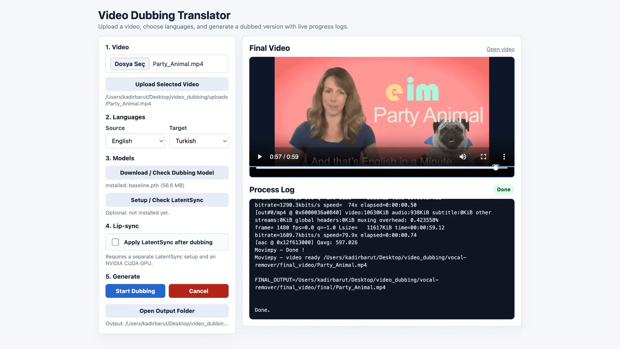Screenshot 3 of Video Dubbing Translator