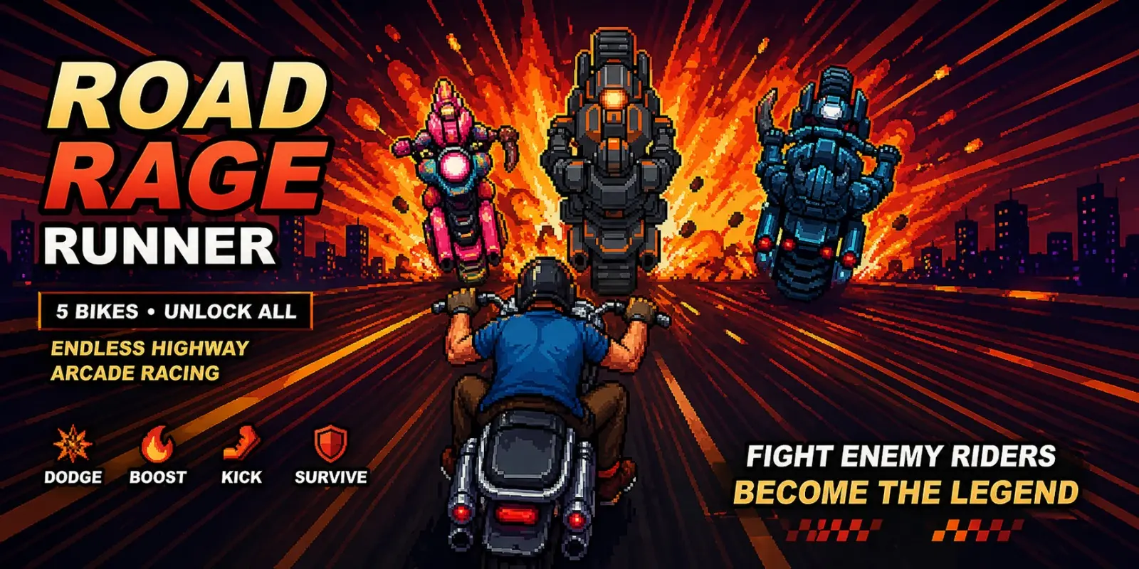 Screenshot 2 of Road Rage Runner: Highway Moto