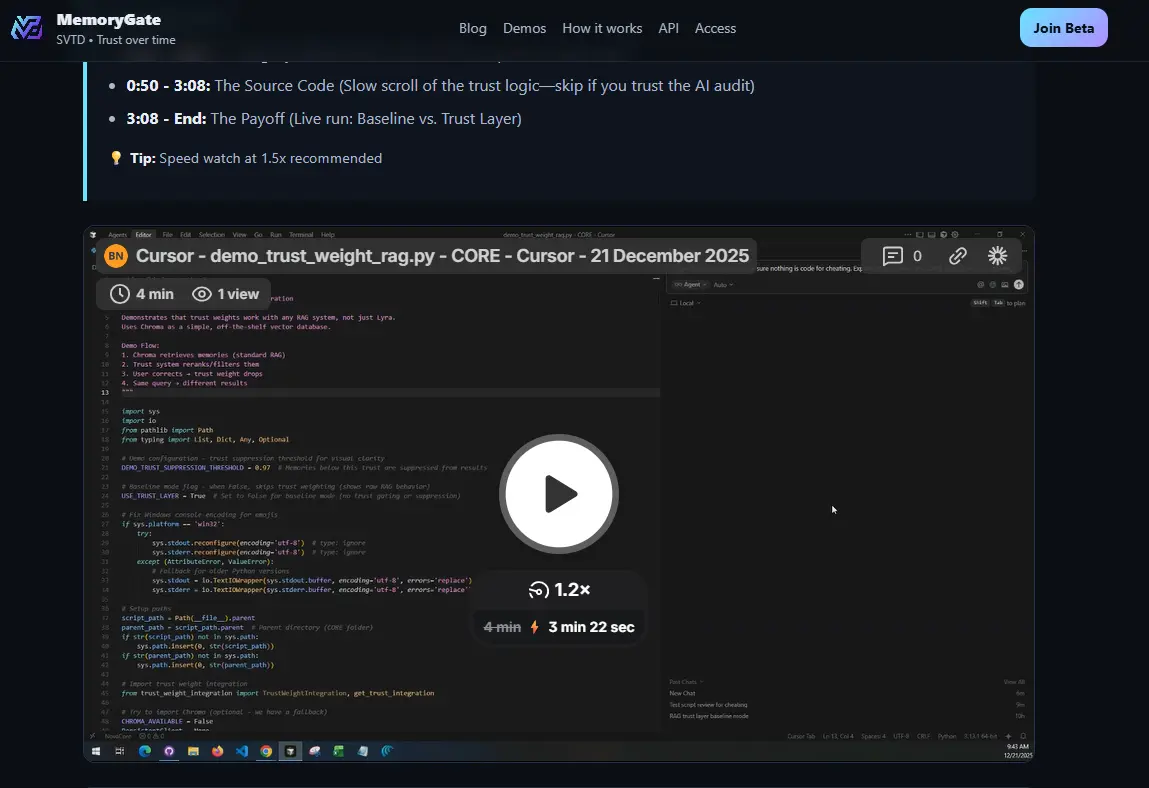 Screenshot 2 of MemoryGate