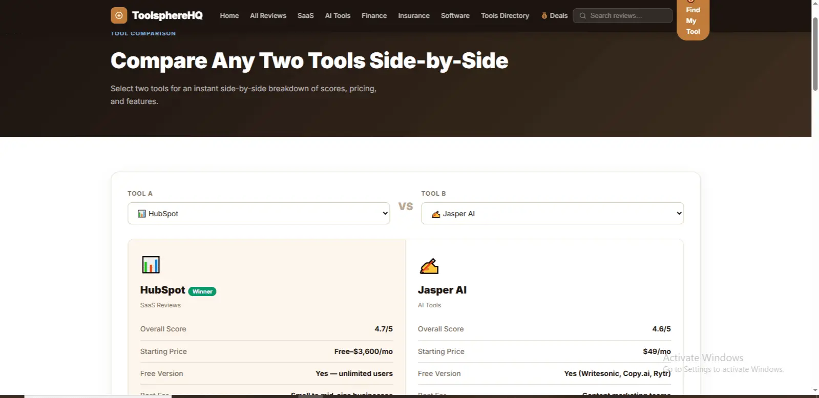 Screenshot 2 of ToolsphereHQ