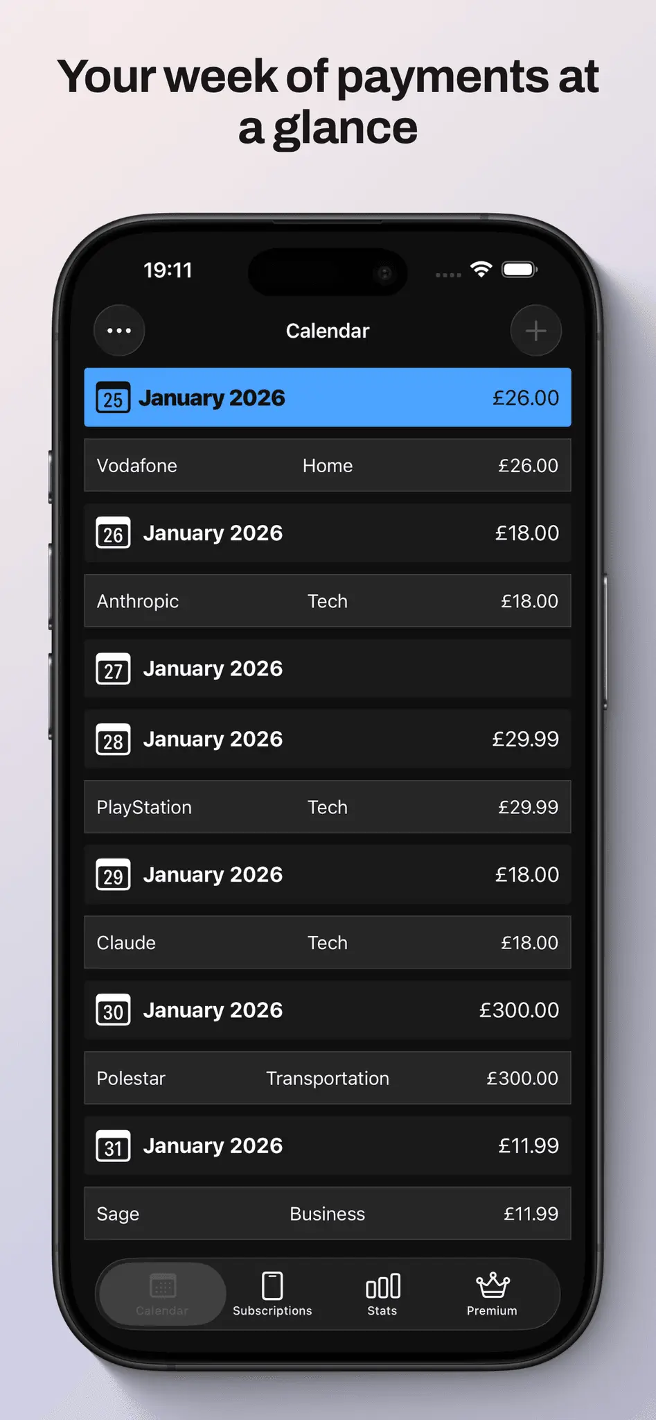Screenshot 2 of Sublime Subscription Manager