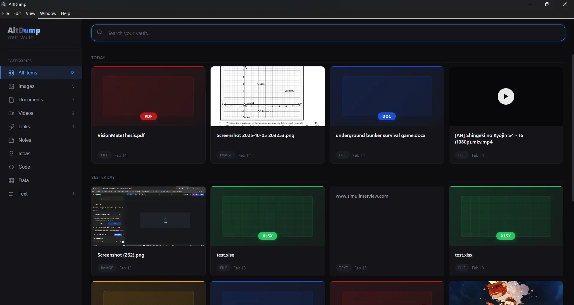 Screenshot 2 of Alt Dump