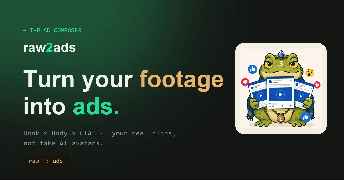 Screenshot 1 of raw2ads