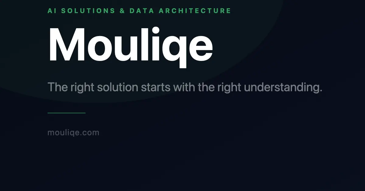 Screenshot 1 of Mouliqe AI Consulting