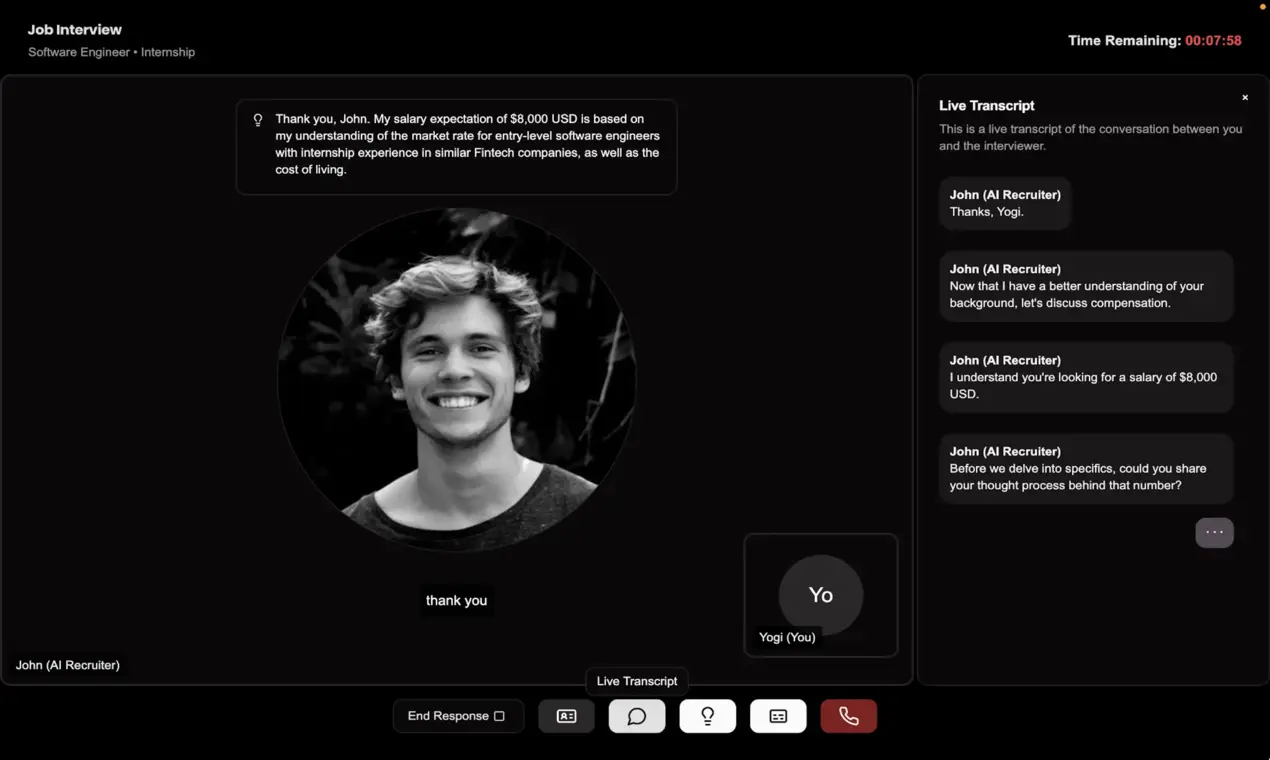Screenshot 1 of GetMockInterview