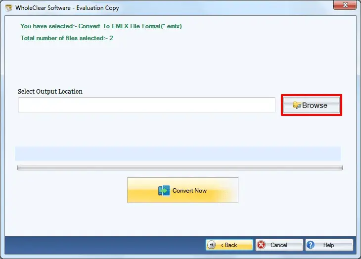 Screenshot 5 of WholeClear MBOX to EMLX Converter