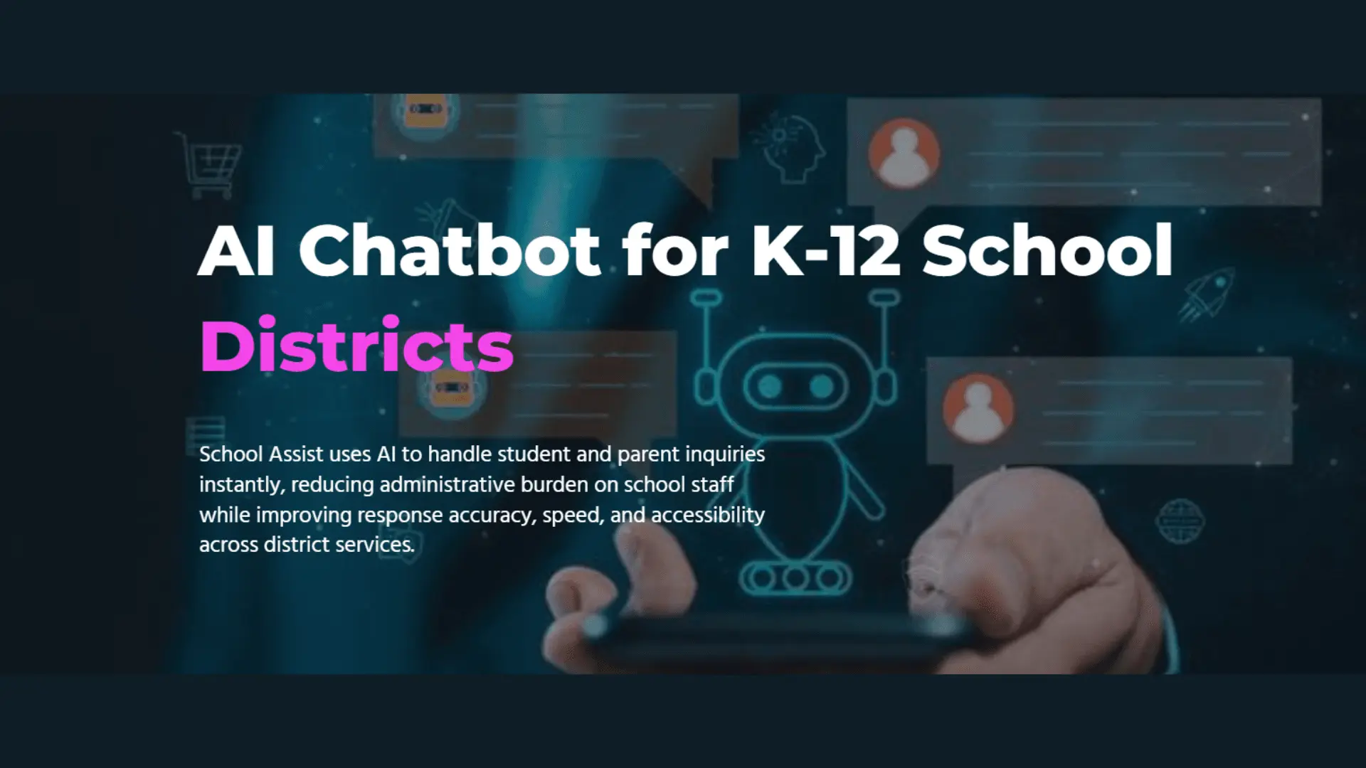Screenshot 1 of AI Chatbot for K–12 School Districts