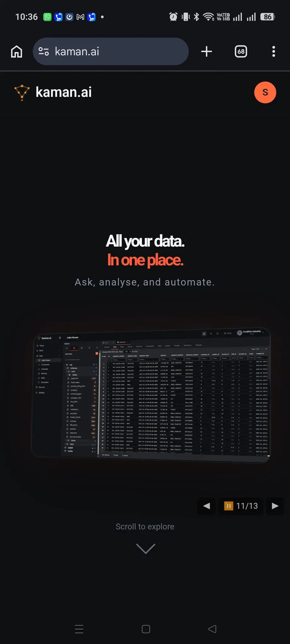 Screenshot 1 of Kaman.ai