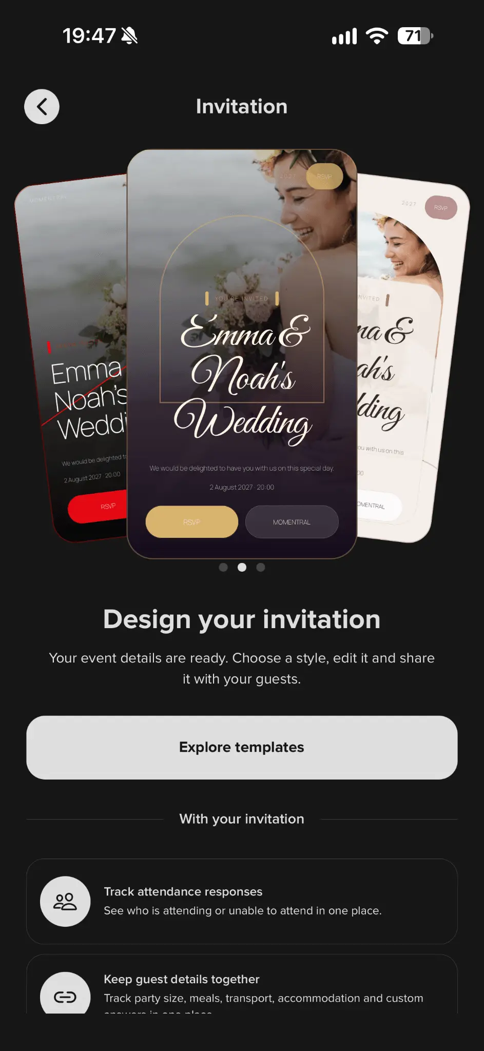 Screenshot 2 of Momentral