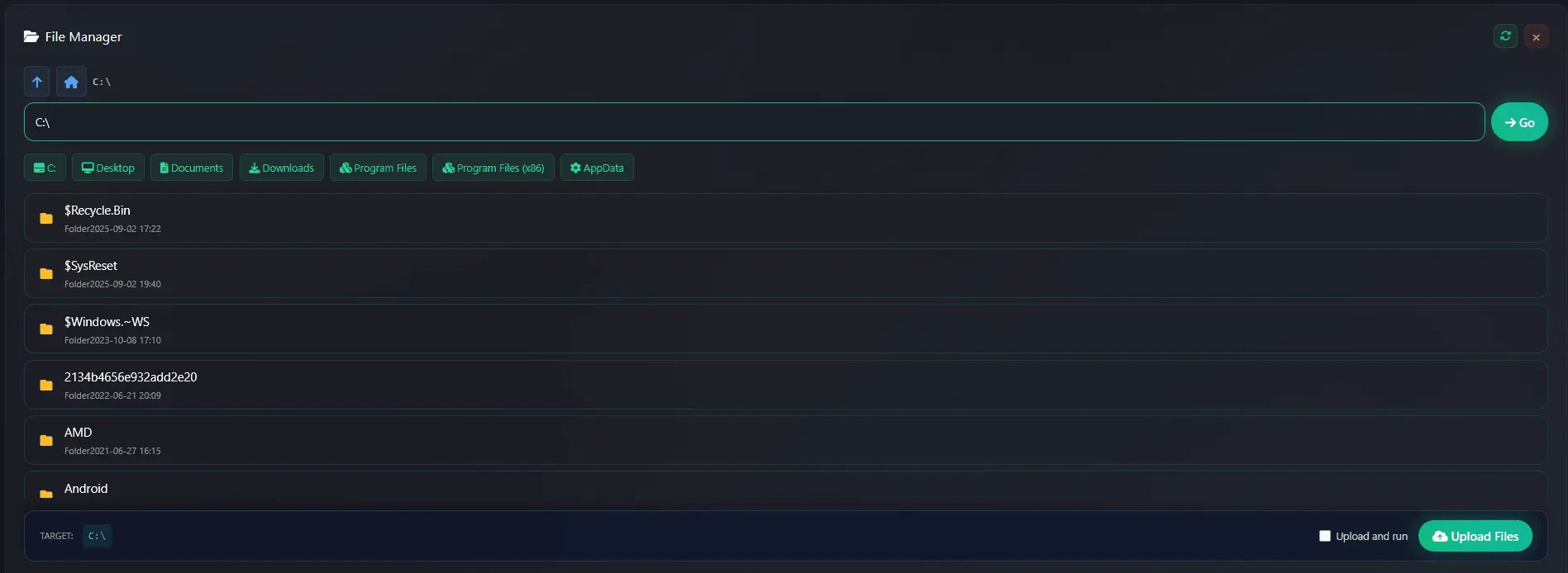 Screenshot 2 of OffCode Web remote control system