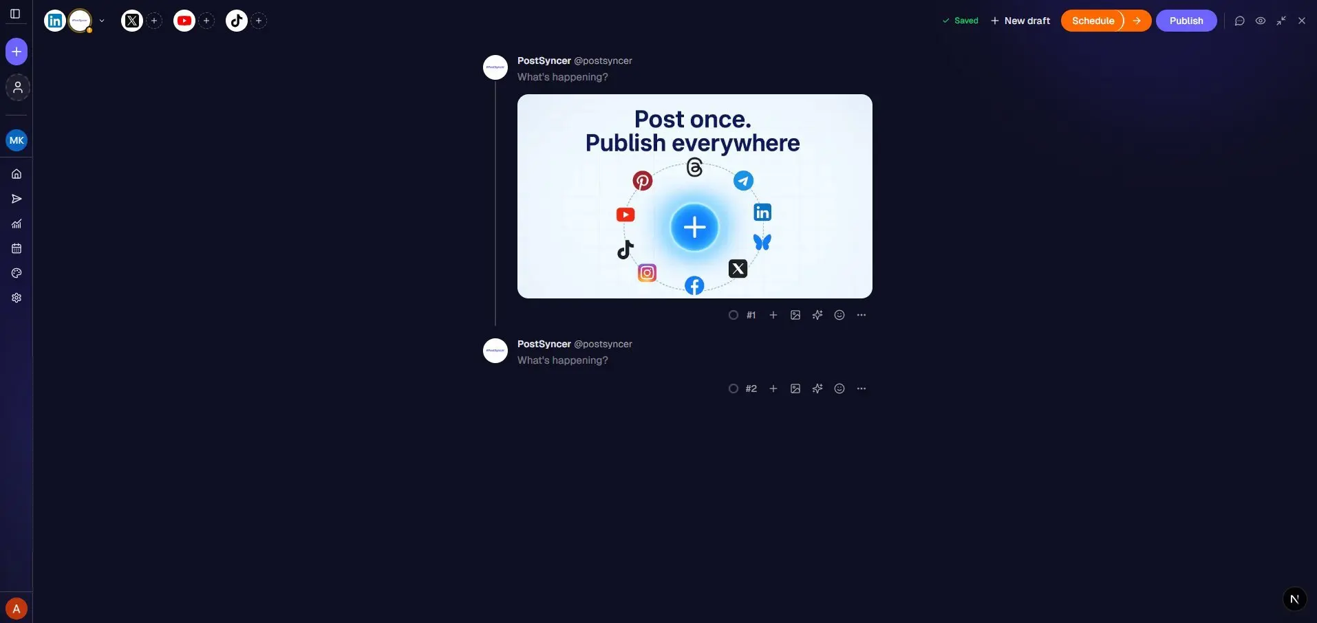 Screenshot 1 of PostSyncer