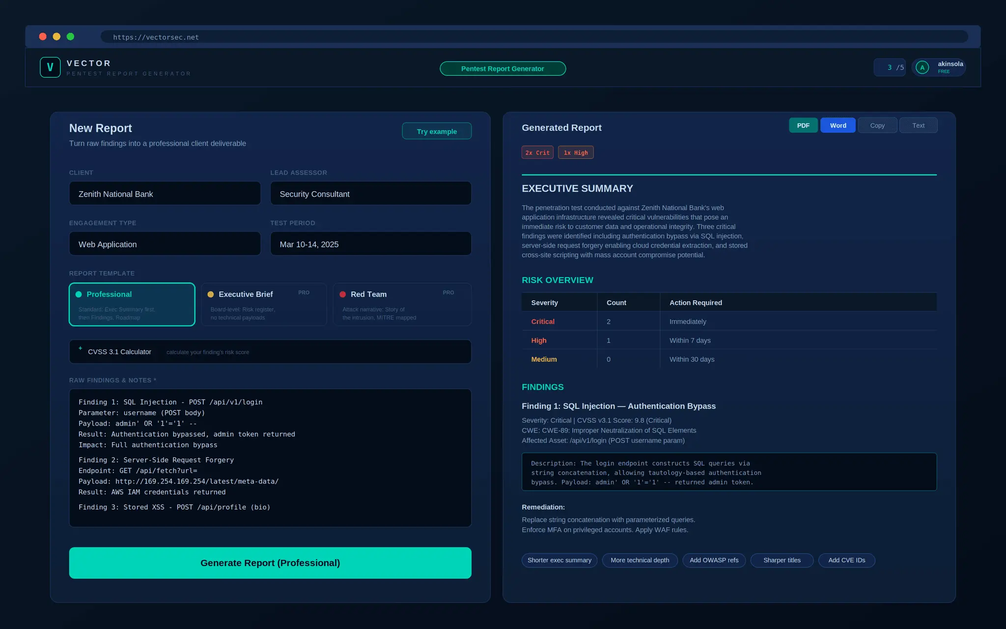 Screenshot 2 of VECTOR AI