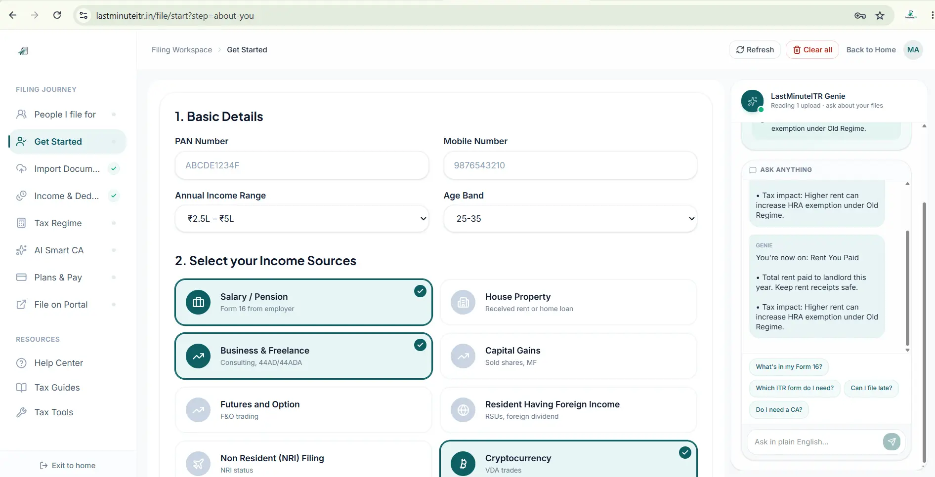 Screenshot 3 of LastminuteITR