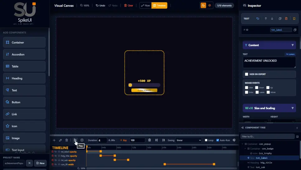 Screenshot 3 of SpikeUI