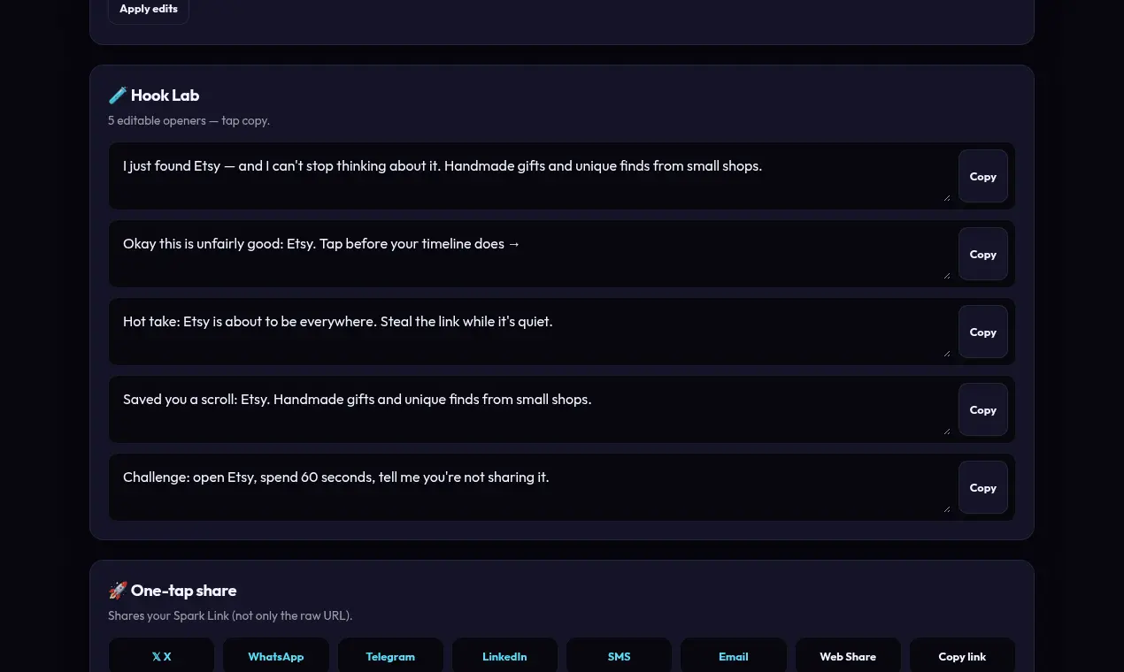 Screenshot 3 of ViralSpark