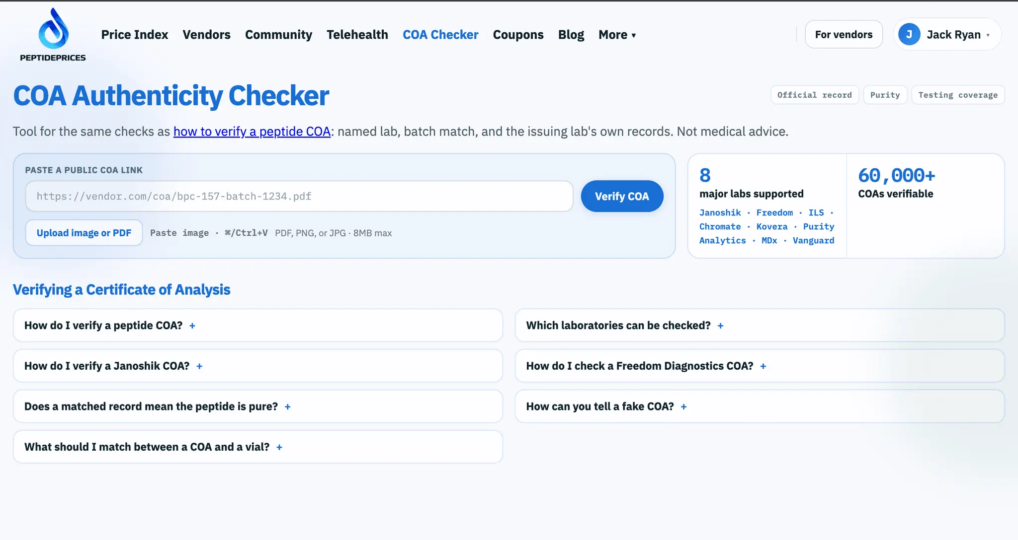 Screenshot 4 of PeptidePrices