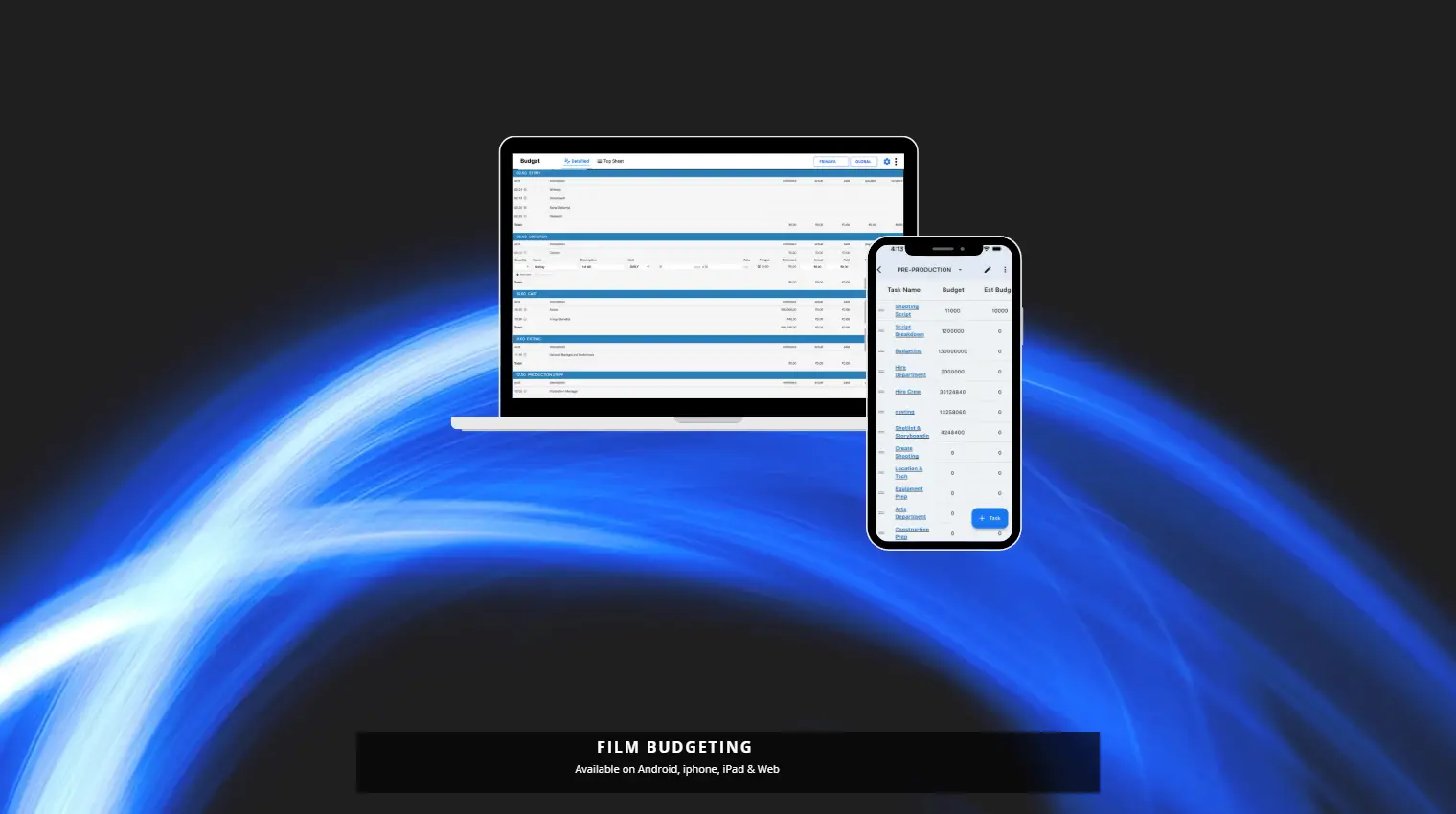 Screenshot 1 of Movie Budgeting Software | Studiovity