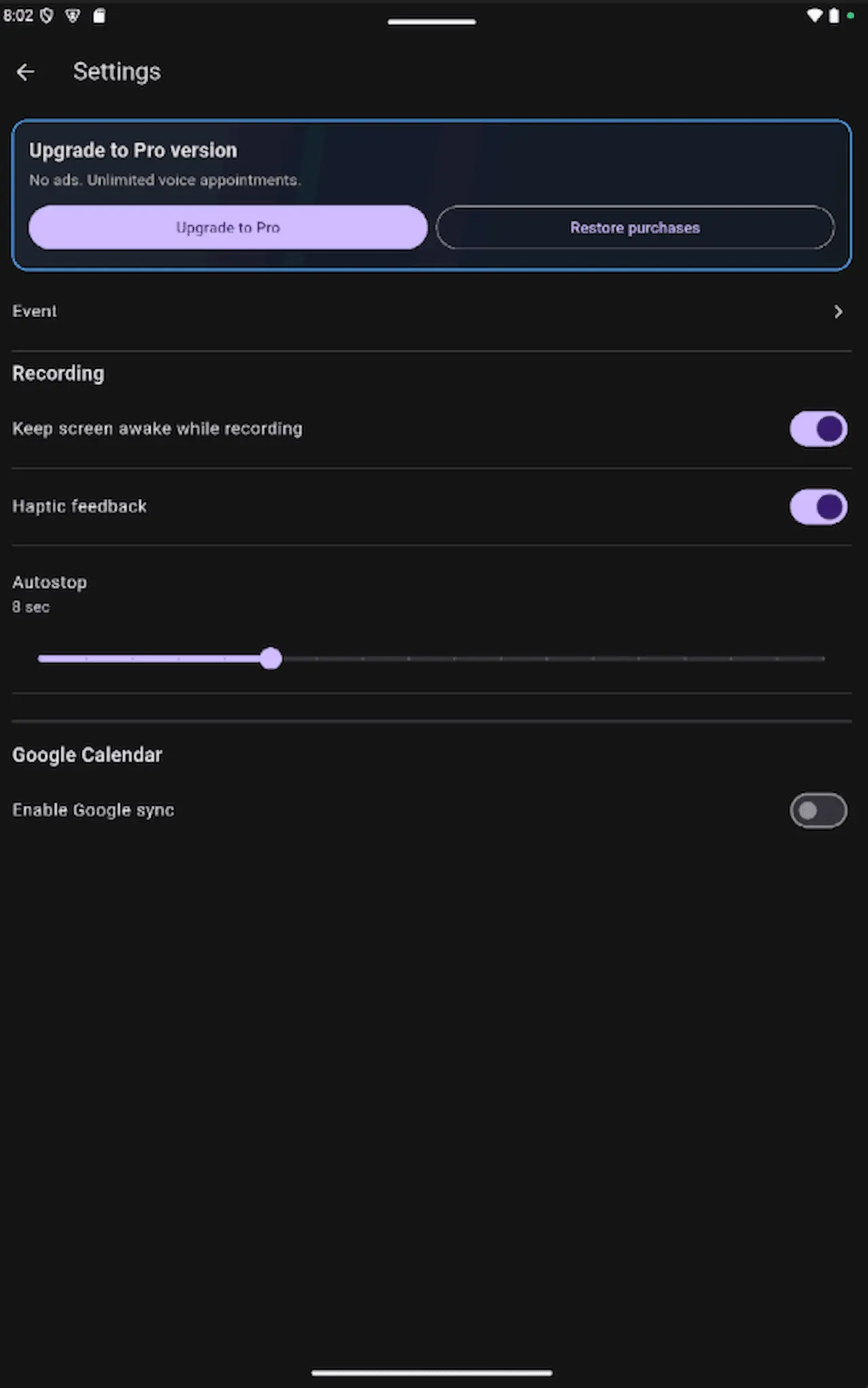 Screenshot 8 of Hands Free Appointment Offline