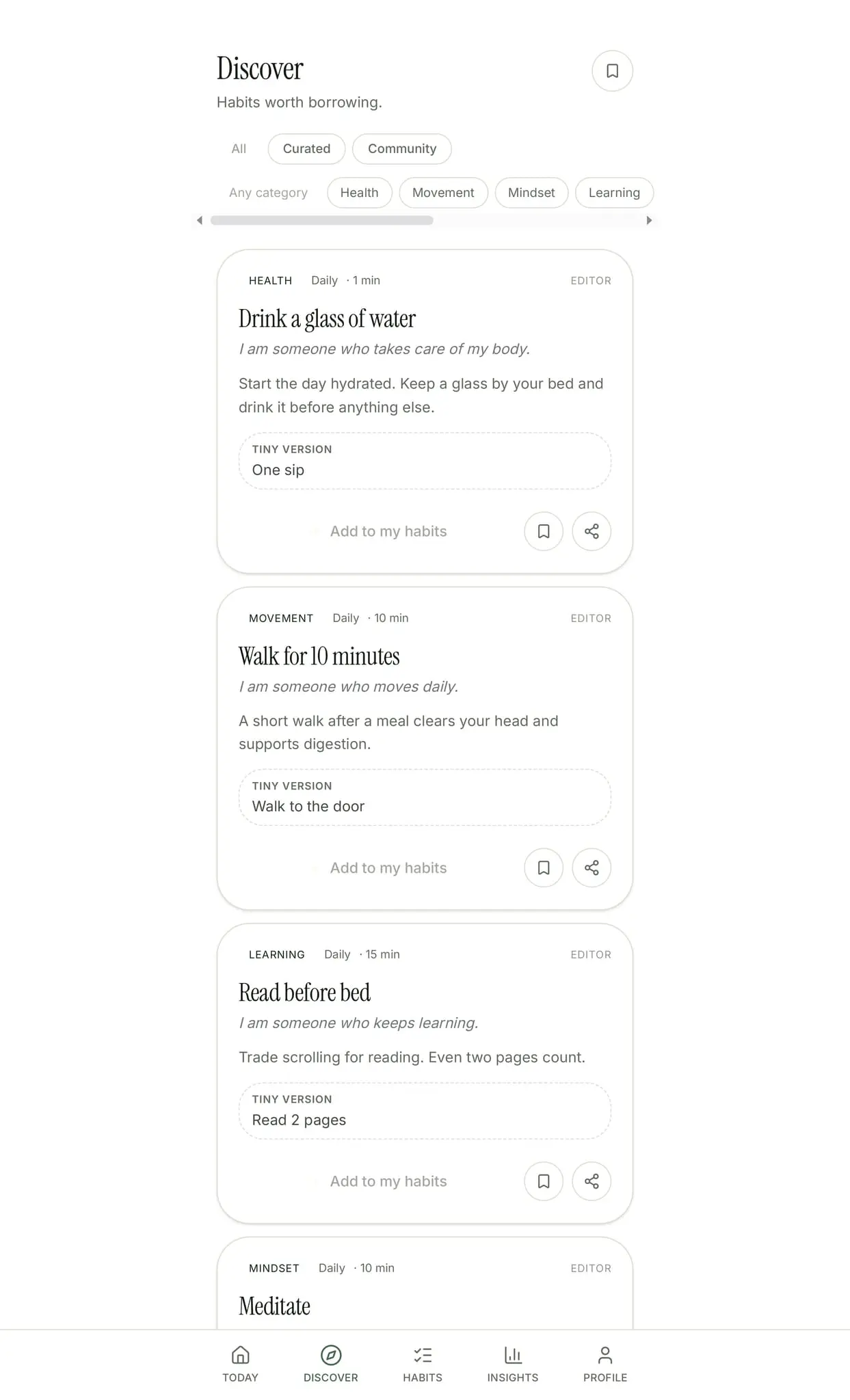 Screenshot 2 of Habit of the Day