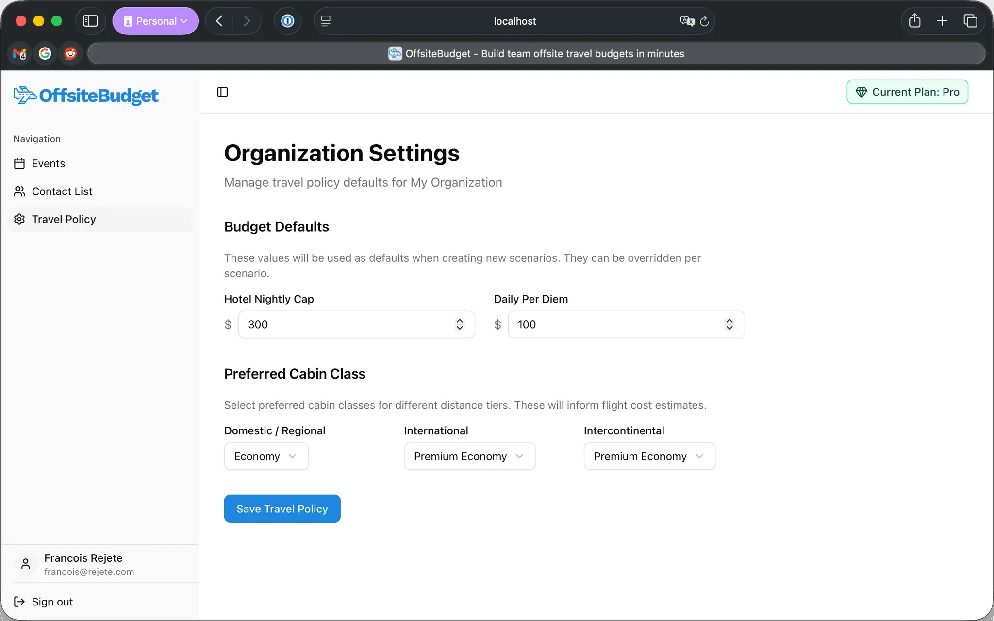 Screenshot 5 of OffsiteBudget