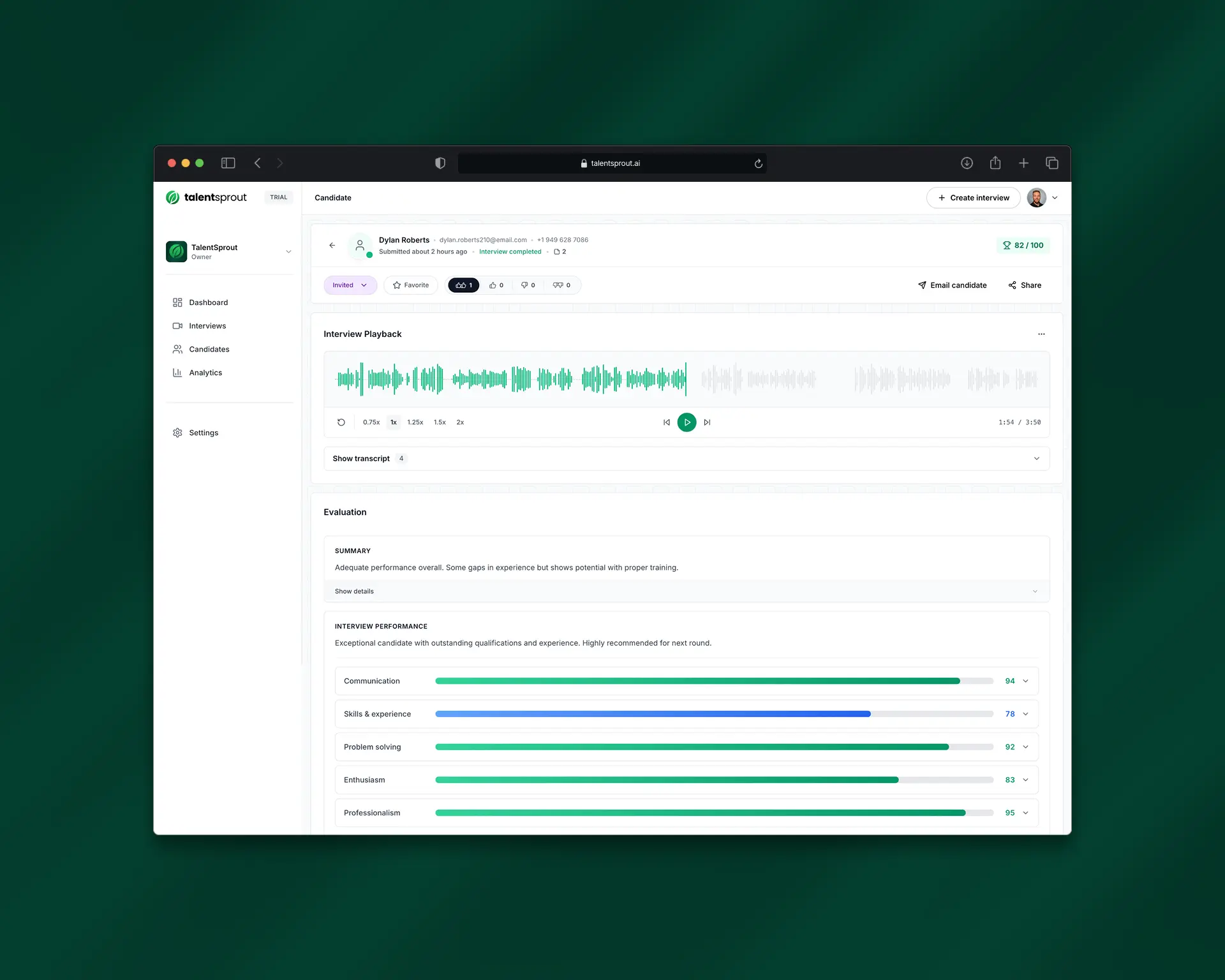Screenshot 2 of TalentSprout