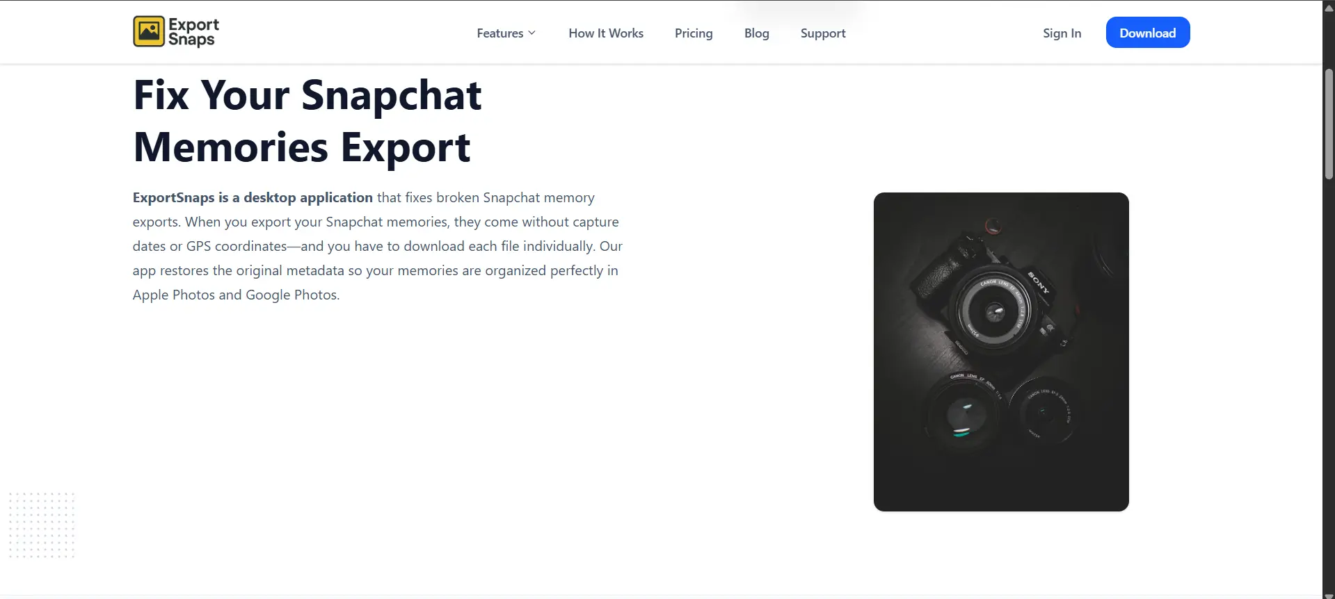 Screenshot 1 of Exportsnaps