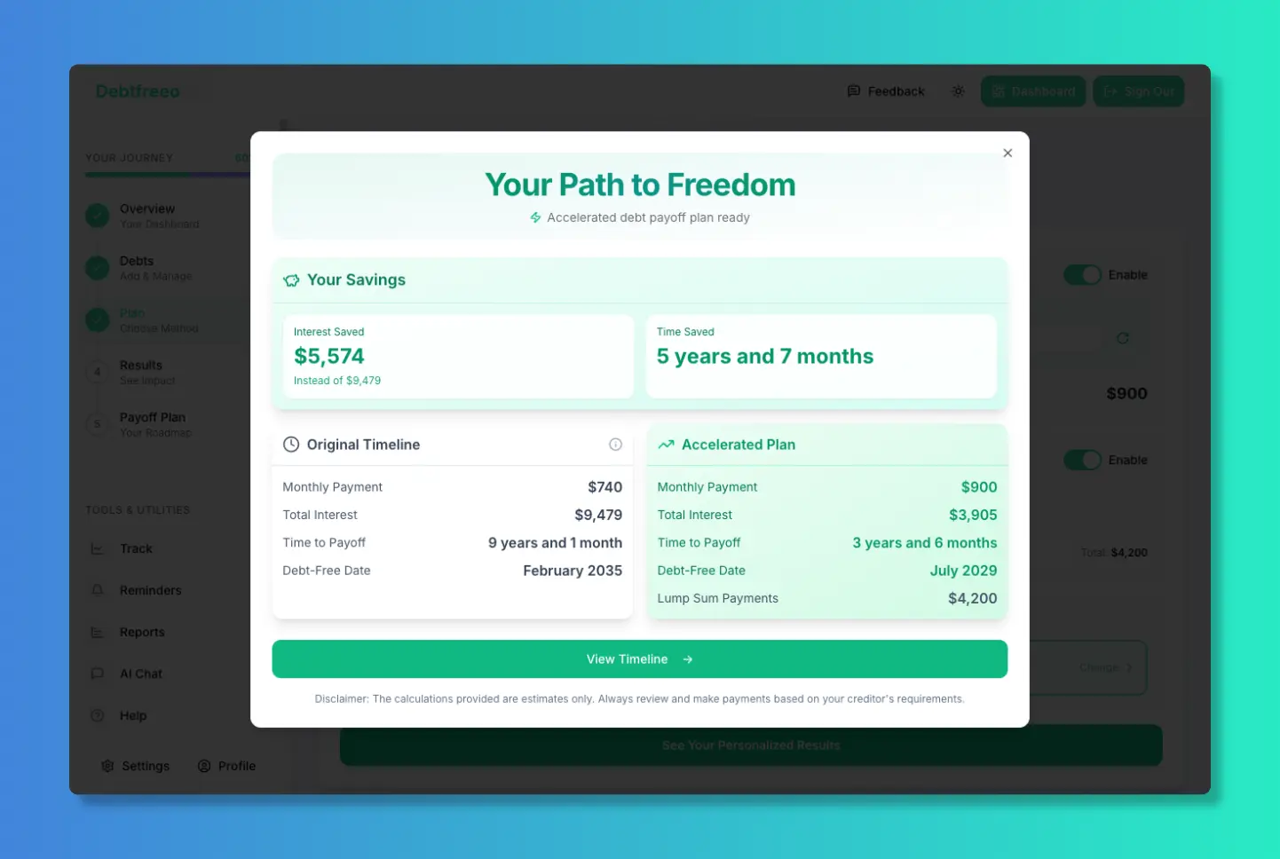 Screenshot 6 of Debtfreeo