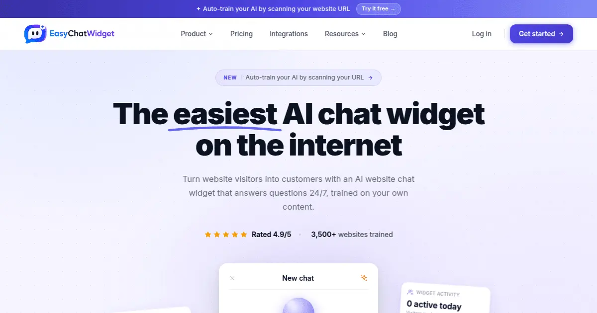 Screenshot 1 of EasyChatWidget