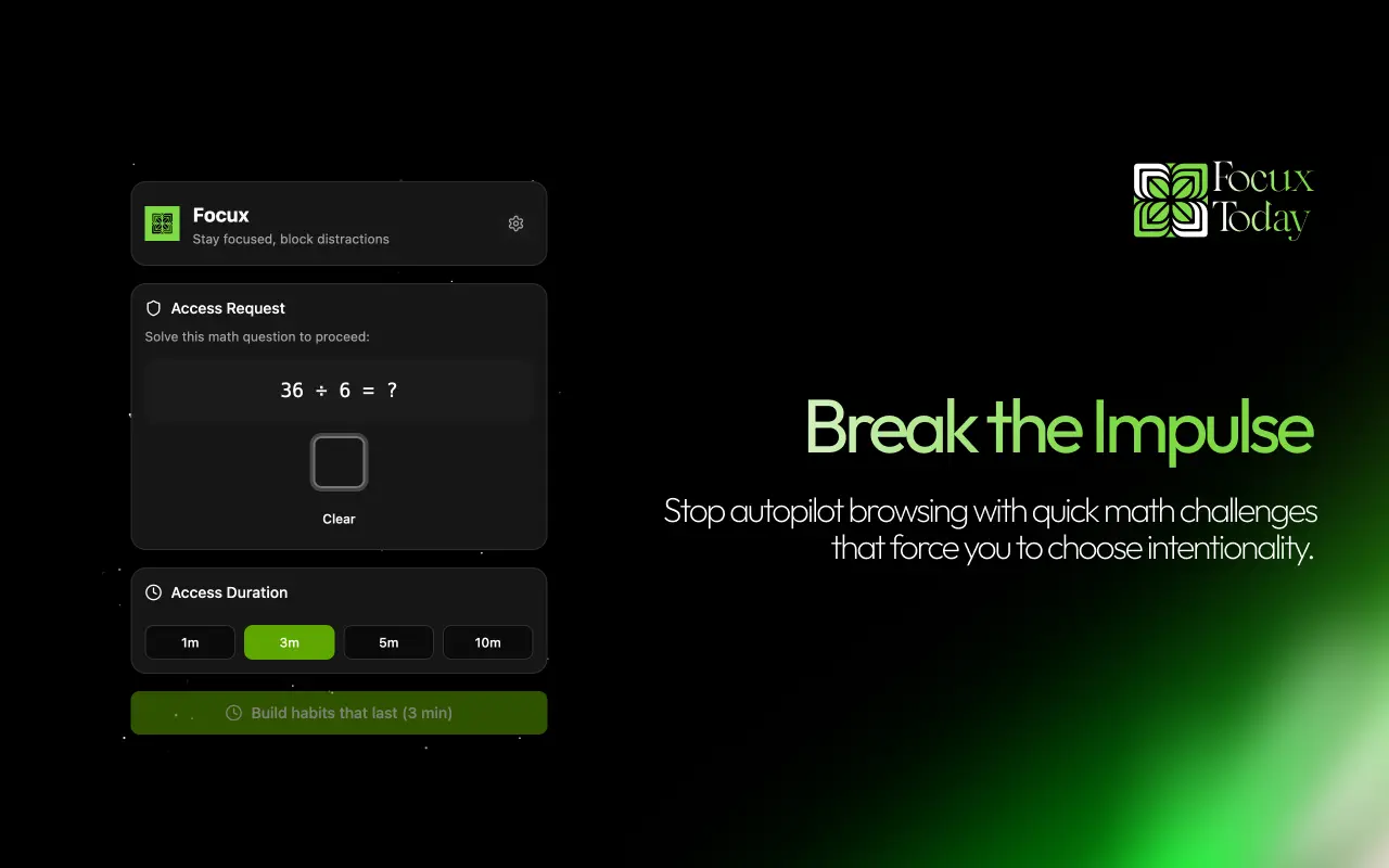 Screenshot 4 of Focux- Mindful Blocking