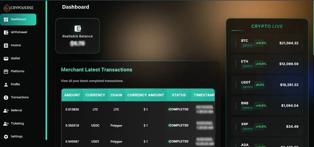 Screenshot 1 of Crypoverse