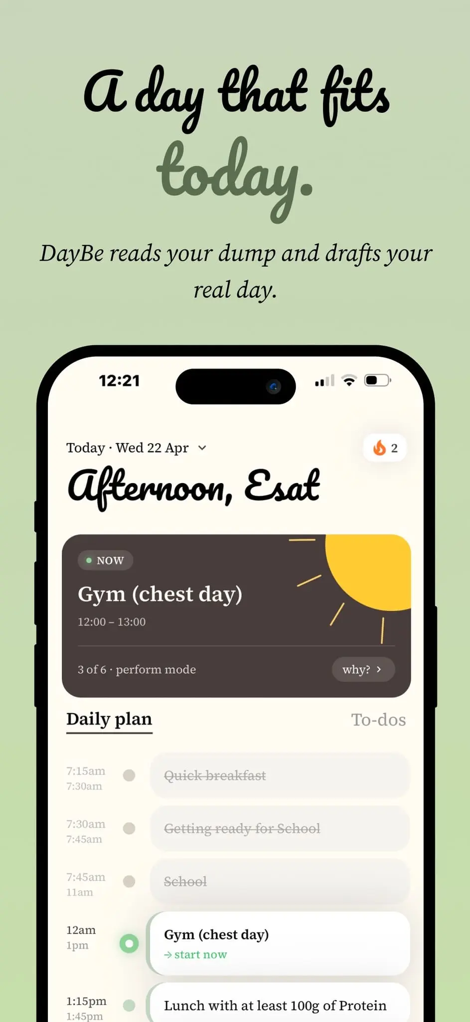 Screenshot 2 of DayBe - Ai Daily Planner