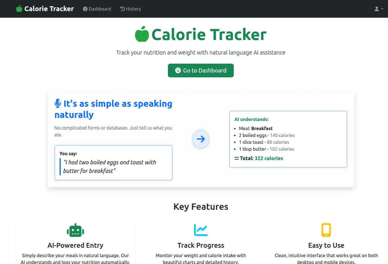 Screenshot 1 of My Calorie Tracker