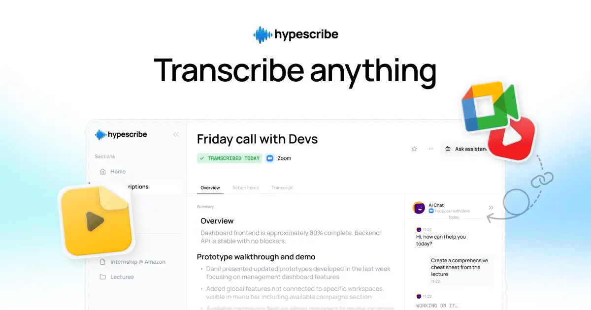 Screenshot 1 of HypeScribe