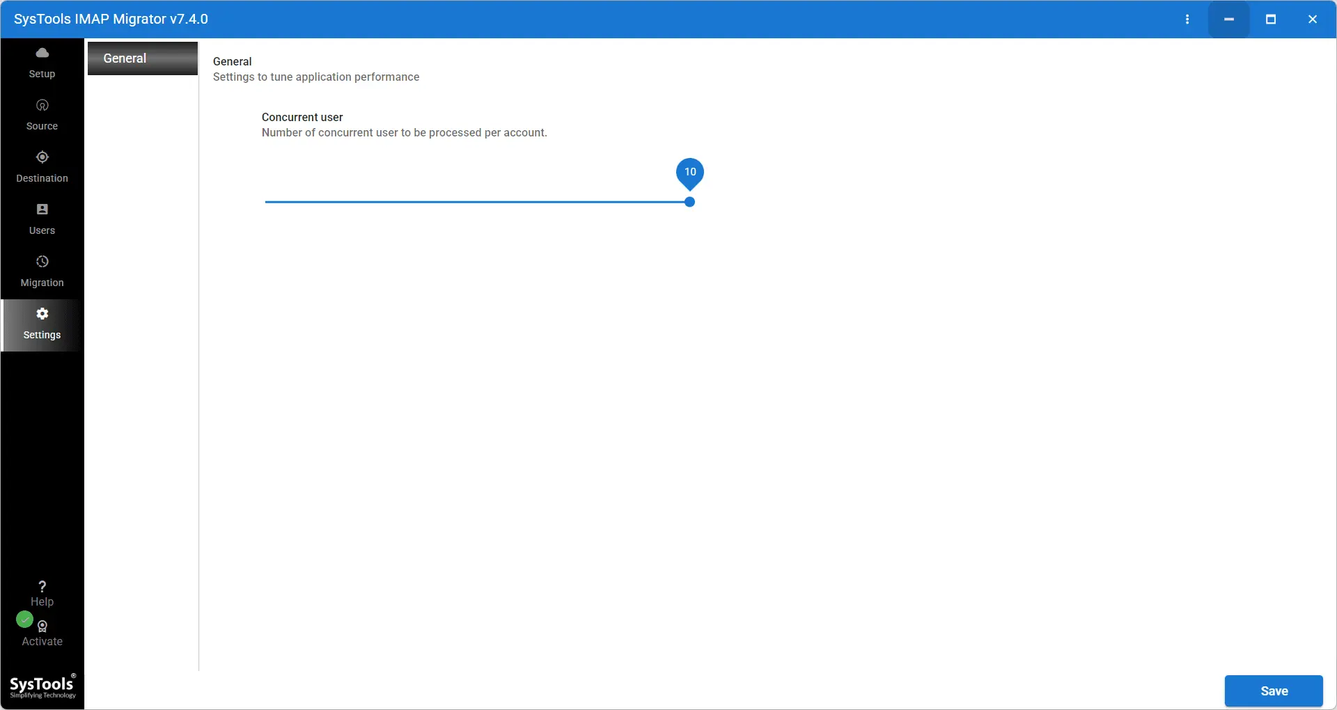 Screenshot 5 of SysTools IMAP Migration Tool