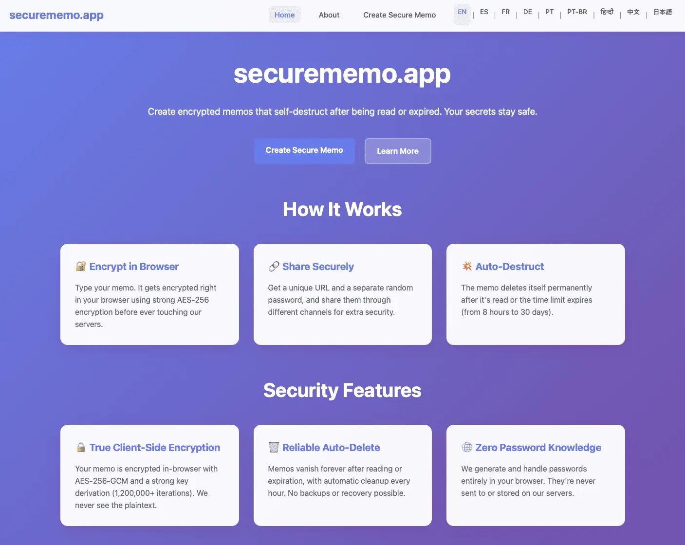 Screenshot 2 of securememo.app