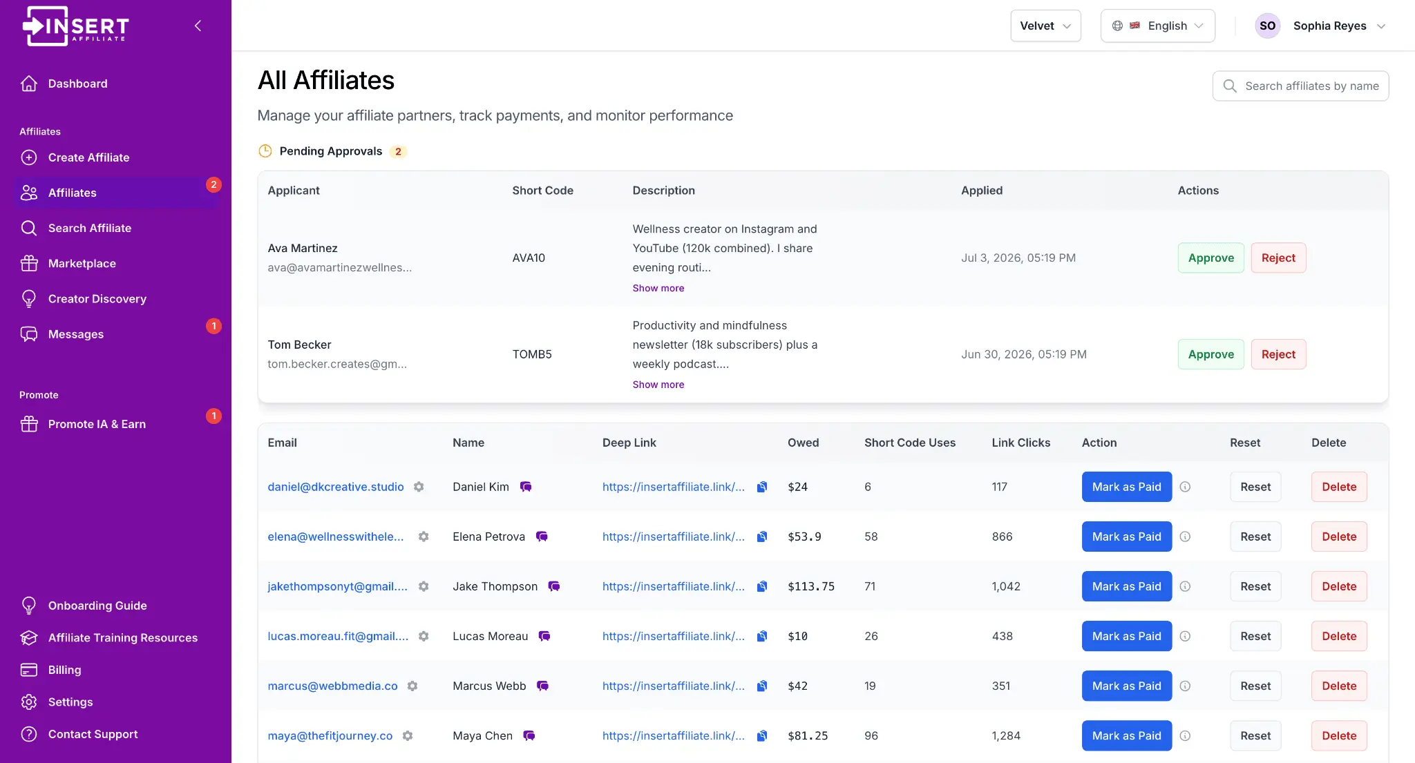 Screenshot 3 of Insert Affiliate