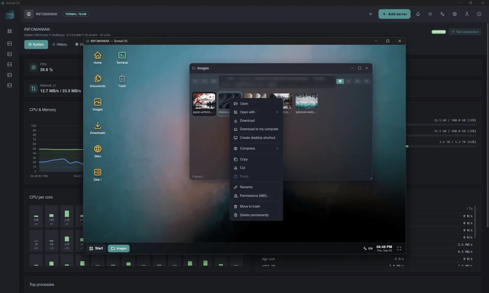 Screenshot 5 of Termal OS
