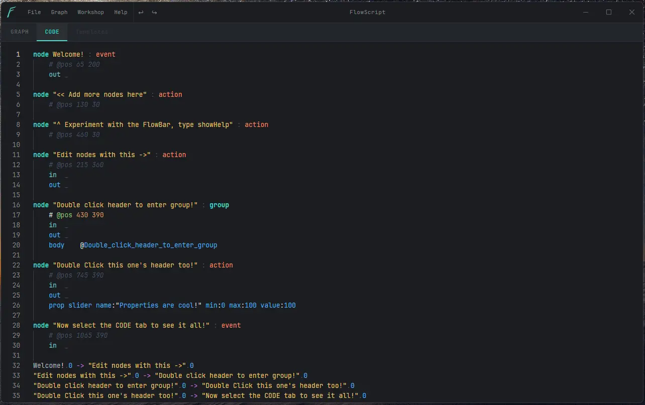 Screenshot 3 of FlowScript