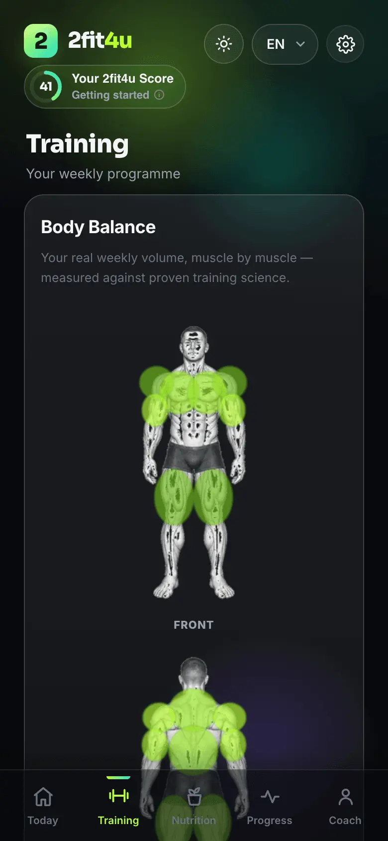 Screenshot 2 of 2fit4u
