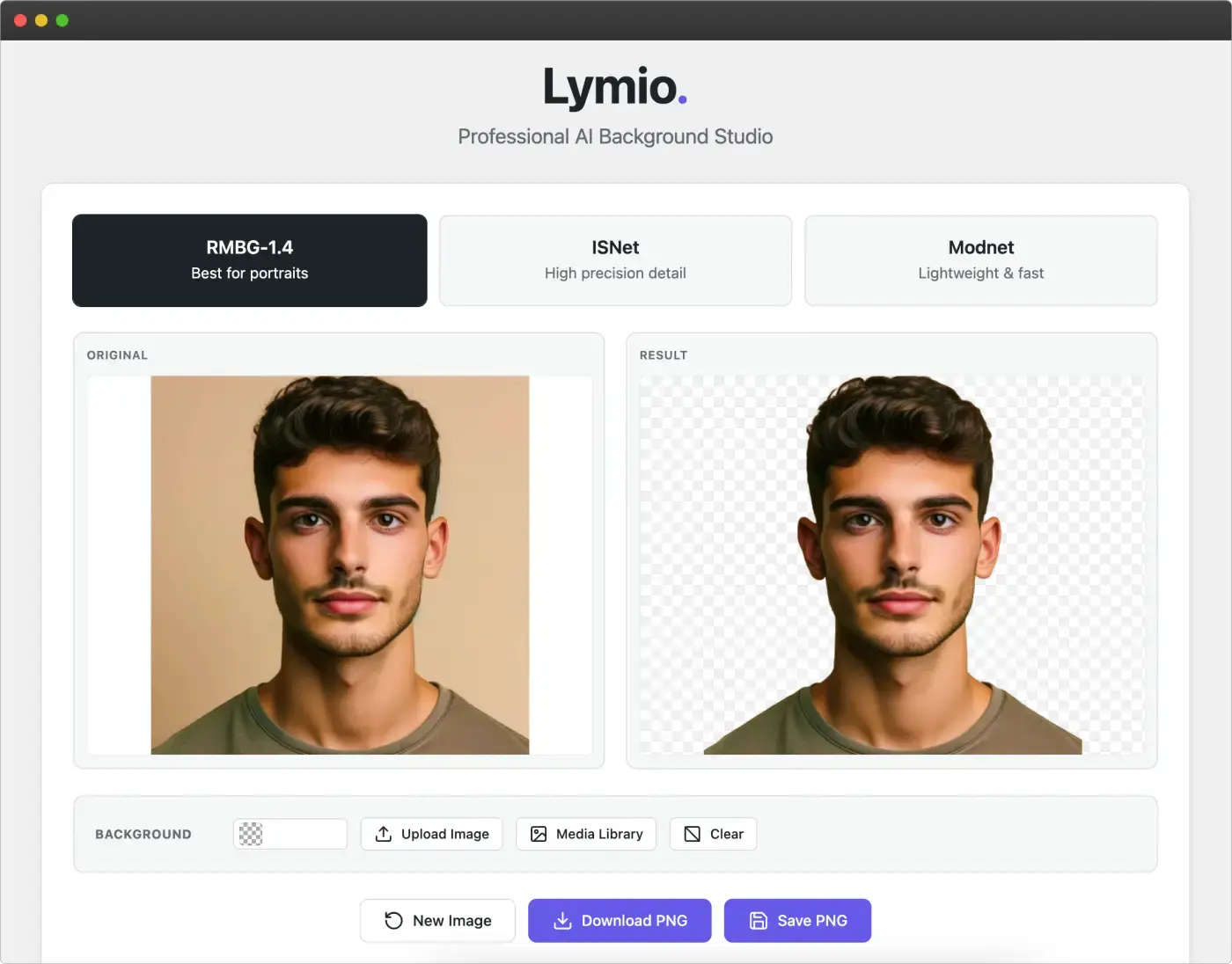 Screenshot 1 of Lymio: AI Background Studio