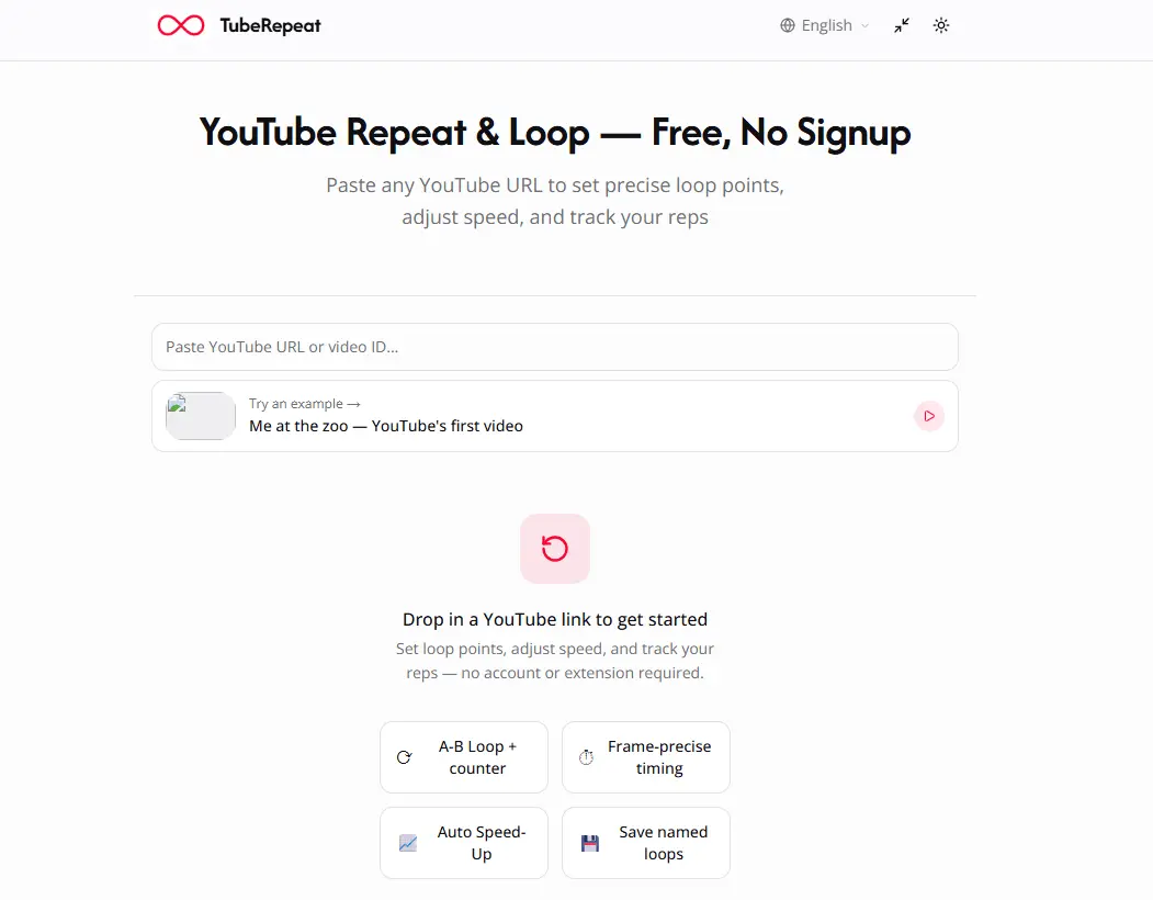 Screenshot 1 of TubeRepeat