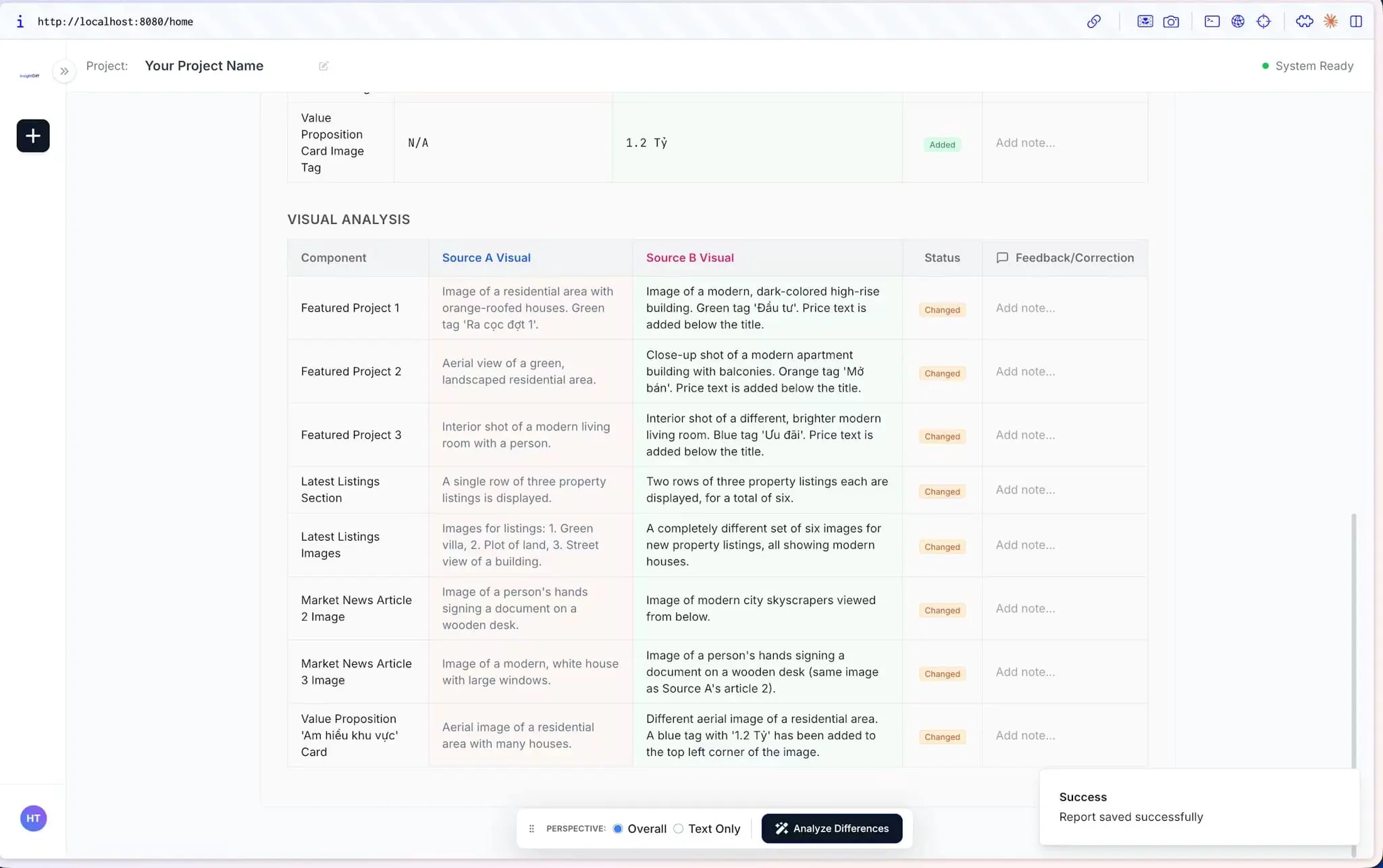 Screenshot 1 of insightDiff