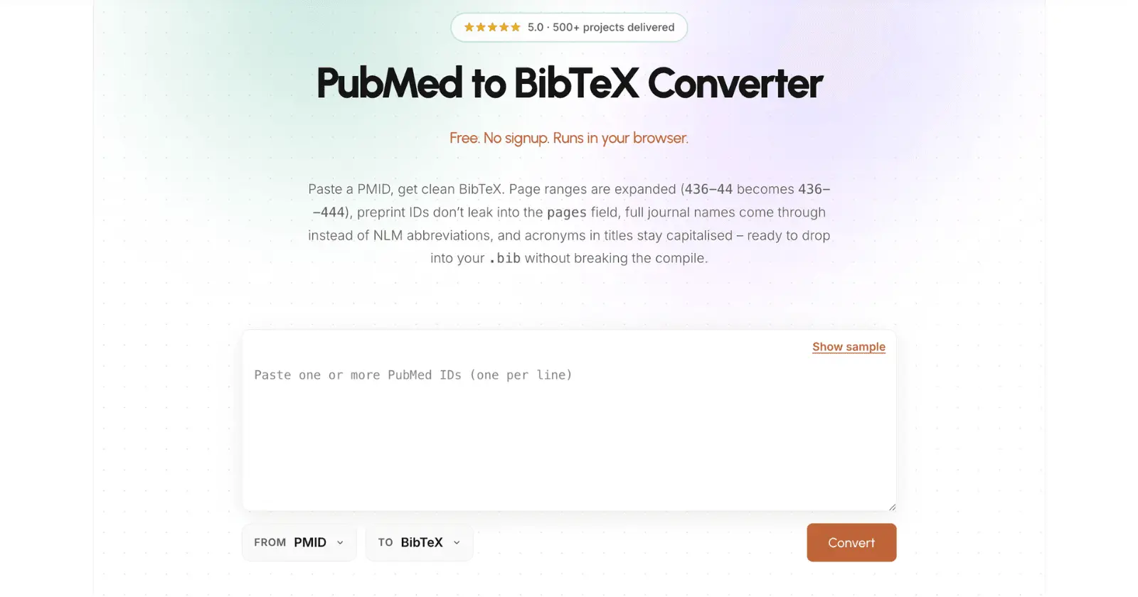 Screenshot 1 of BibTeX Generator Tools by TheLaTeXLab
