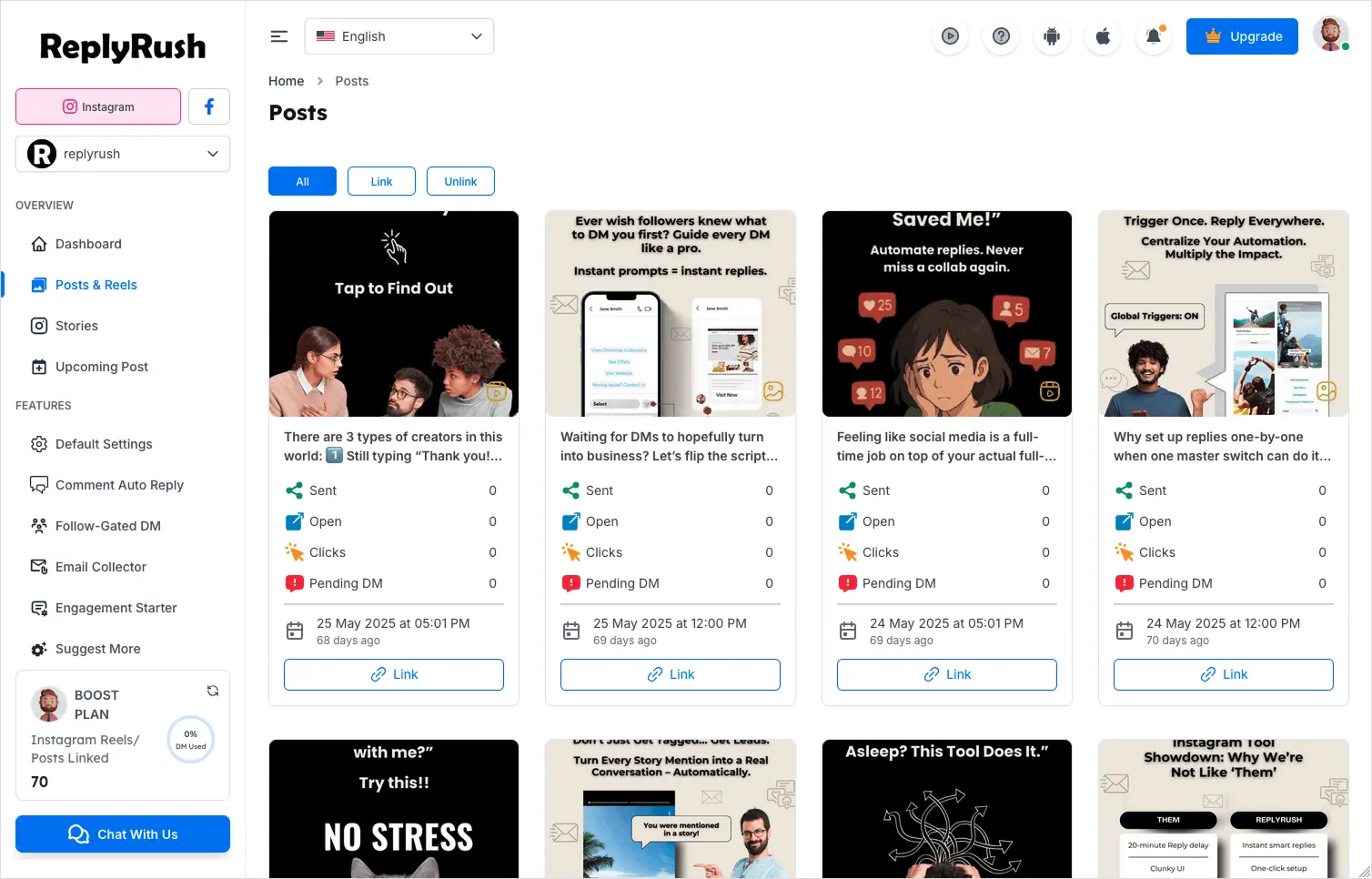 Screenshot 2 of Replyrush - Instagram DM Automation