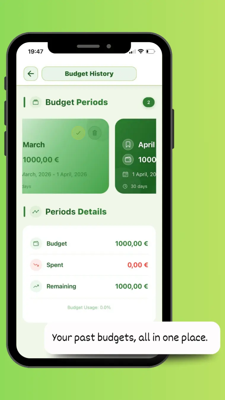 Screenshot 1 of Nestly - Simple Budget Tracker