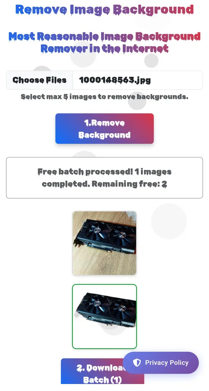 Screenshot 2 of Remove Image Background